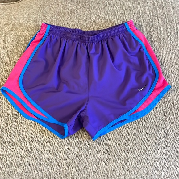 Nike Pants - Nike Dri-Fit running Shorts / Size Med/ Color -Purple & Pink & Blue Gently Worn